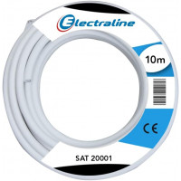 CAVO SATELLITE SAT 2001 MT.10 BIANCO ELECTRALINE 