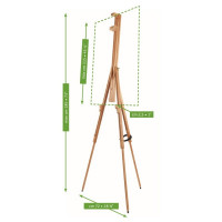 Cavalletto da campagna base Mabef M29-AL in faggio 115cm 