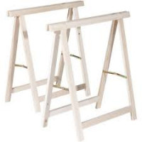 Verdelook coppia cavalletti pieghevoli in legno 75x75cm 