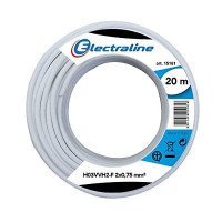 Cavo H03vvh2-f 2x0,75 mt 20 white