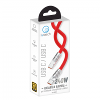 lostech premium ls-nb20r Cavo Doppio USB-C con Supporto Fino a 120W