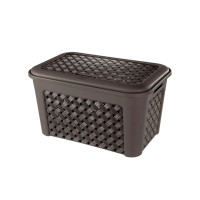 CESTA PORTABIANCHERIA CON COPERCHIO ARIANNA  WENGE 