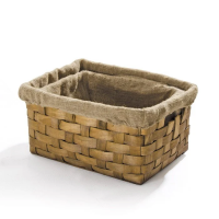 verdelook cesta portalegna rettangolare senza manici 52x36x30 cm 