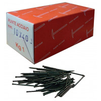 Chiodo in acciaio testa gruppino blu temperato1,2x25 mm confezione da 1kg