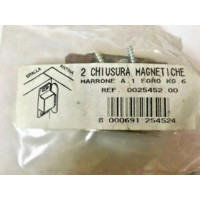 CHIUSURE MAGNETICHE 1 FORO KG6 MARRONE CONFEZIONE DA 2PZ 