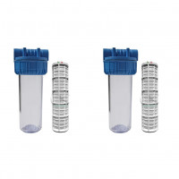 contenitore per filtro acqua trasparente 10" attacco 3/4"