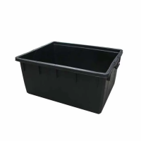 MASTELLO RETTANGOLARE NERO 180LT  80x60 h 48 