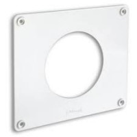 COPRIFORO PER TUBO TONDO IN ABS  D.100 BIANCO