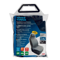Quick Cover, coprisedile elasticizzato anteriore - Blu Lampa 