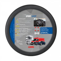 COPRIVOLANTE IN SILICONE SPORT-GRIP NERO