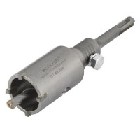 Punta a corona con placchette in metallo duro D.40 mm con attacco SDS  Wolfcraft