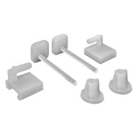 Supporto per sedile WC con bulloni in plastica 