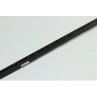 Guida da parete asola singola R50 L1000 mm nera confezione da 2 pz 