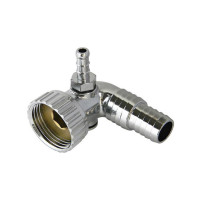 Curva scarico lavatrice ottone con attacco asciugatrice 3/4"