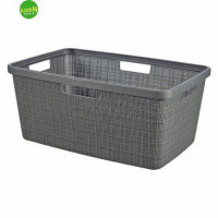 Cesto portabiancheria Curver Jute grigia 46 Litri Keter