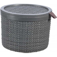Cestino tondo Curver Jute grigio D.17 Keter