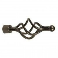 Pomolo ciorciola per bastone tende bronzo 2 pezzi D. 20 Errebi