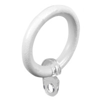 Anello per bastoni tende 20 cm in ferro bianco confezione da 8 pz