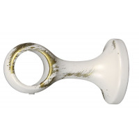 supporto monoblocco avorio/oro cm.6 confezione da 2 pz 