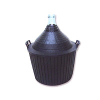 DAMIGIANA BOCCA STRETTA RIVESTIMENTO PLASTICA DA 10LT 