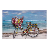 DIPINTO SU TELA BICI 60X90 CM 