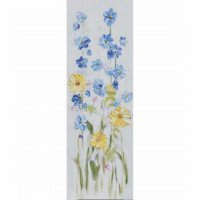 Dipinto su tela con fiori 30x90 Bubola & Naibo