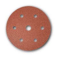 DISCO ABRASIVO FORATO D.225 mm  GR120 5 PEZZI