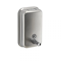 Dispenser sapone liquido Gedy Whale, flacone da 400 ml, acciaio inox 
