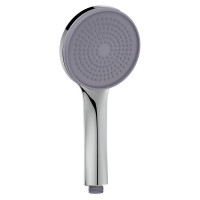 Doccino Eris cromato e grigio a 1 getto con diffusore smontabile D. 11 cm 