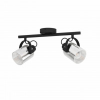 Faretti Berregas nero 2x40W Eglo