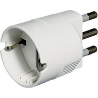 Expo - adattatore spina 16a/presa p30 bianco 