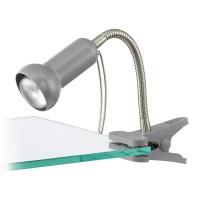 Luce a pinza Fabio Grigio 40W E14 di Eglo