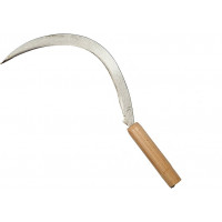 Falciola forgiata mis. 2 manico legno  40 cm 
