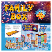 FAMILY BOX MIX FUOCHI D'ARTIFICIO COMPOSTO DA 23 PZ - BORGONOVO
