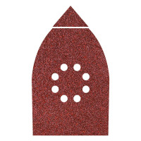 Wolfcraft 6  Fogli abrasivi velcrati per legno/metallo, 107 x 142 mm grana 60 