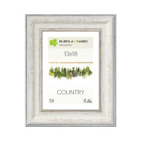 cornice fabriano serie country in legno colore bianco 13x18 cm 
