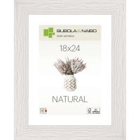 cornice sandra in legno serie trendy colore bianco 18X24 cm 
