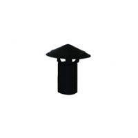 fumaiolo fisso per tubo stufa a pellet nero diametro 80 mm 