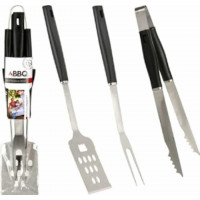 Set 3 utensili barbecue in inox e manico in PP Koopman International