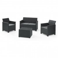 Set salottino Emma Lounge con cuscini Keter
