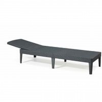Lettino Jaipur antracite 187x58x29 cm Keter