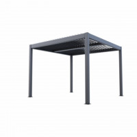 Pergola bioclimatica Atena-100 grigia 3x4 Biacchi Ettore