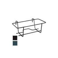 PORTAVASO BALCONE RETTANGOLARE NERO 40 CM 