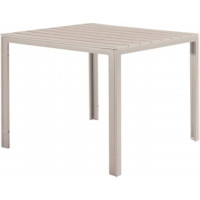 Tavolo quadrato Tenerife con top in plastica beige 78x78 Biacchi Ettore