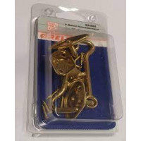 GANCI FERMAPERSIANE  IN OTTONE LUCIDO 80MM  