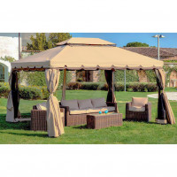 VERDELOOK Telo di Ricambio Superiore Per Gazebo roma bianco   3x3 mt 