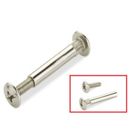 GIUNZIONI PER MOBILI 30X15MM  ACCIAIO NICHELATO CONFEZIONE DA 4PZ