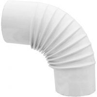  Tubo gomito a 90 gradi smalbo in acciaio smaltato bianco D.10 cm