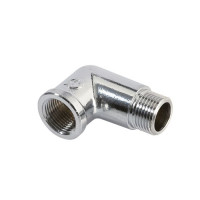 GOMITO 1/2" MF OTTONE CROMATO