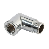 Gomito 3/4" MF ottone cromato